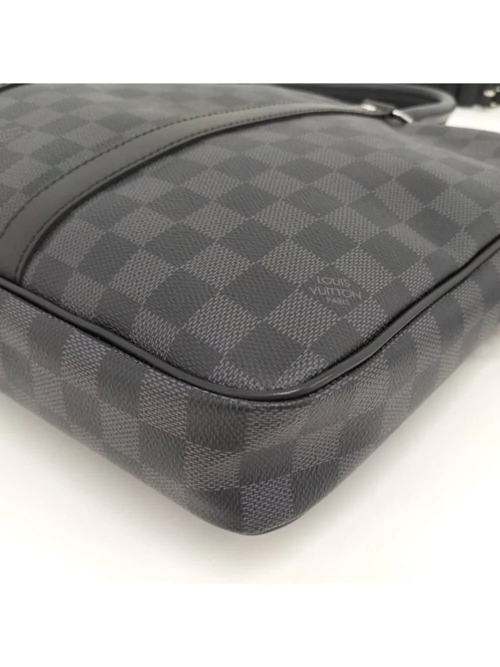 Louis Vuitton Porte Documents Voyage PM Business Bag Damier Graphite